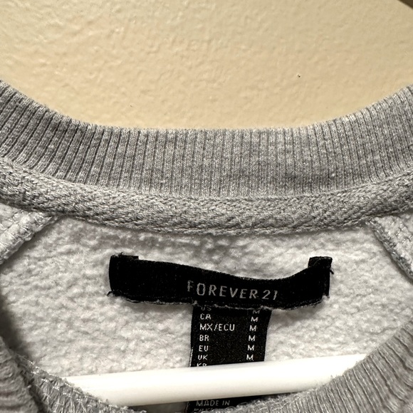 Forever 21 logo grey crewneck - Picture 3 of 3